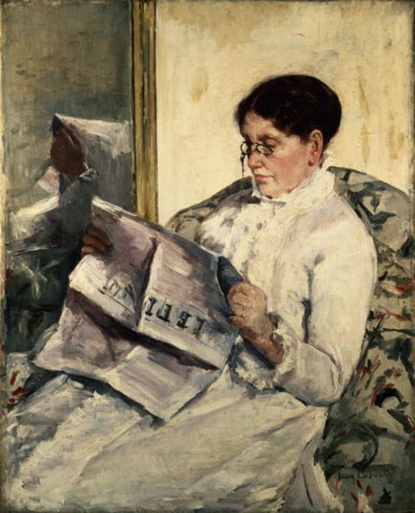 Mary Cassatt - Reading Le Figaro