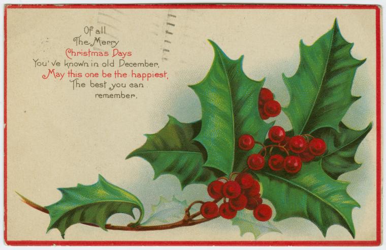 Of all the merry Christmas days... (ca. 1924)