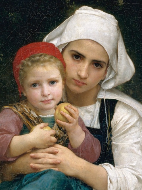 Breton Brother and Sister (detail), 1871, 