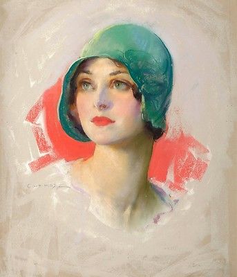 ROLF ARMSTRONG PIN UP PRINT 1900'S on lithograph paper