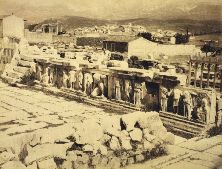  ΠΡΟΣΚΗΝΙΟ ΔΙΟΝΥΣΙΑΚΟΥ ΘΕΑΤΡΟΥ 1875 ( Κωνσταντίνου Δημήτρης)